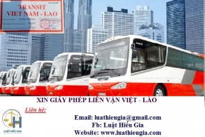 Xin Giấy phép liên vận Việt-Lào