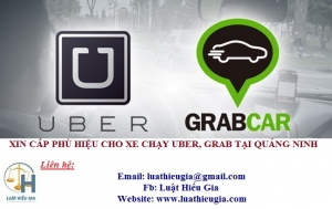 Xin phù hiệu cho xe chạy Uber Grab tại Quảng Ninh